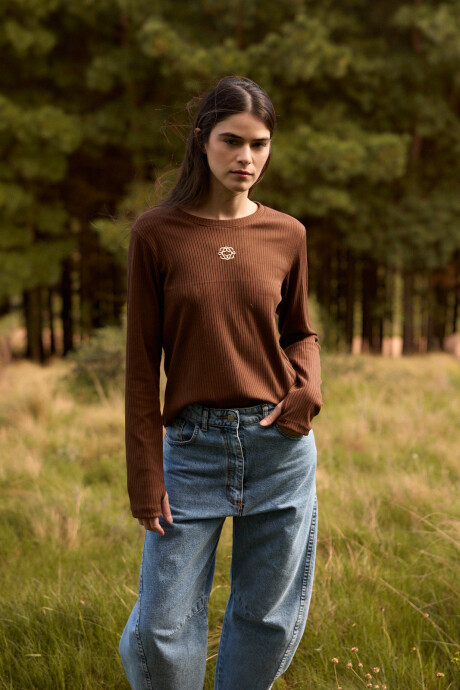 Remera Piel Chocolate