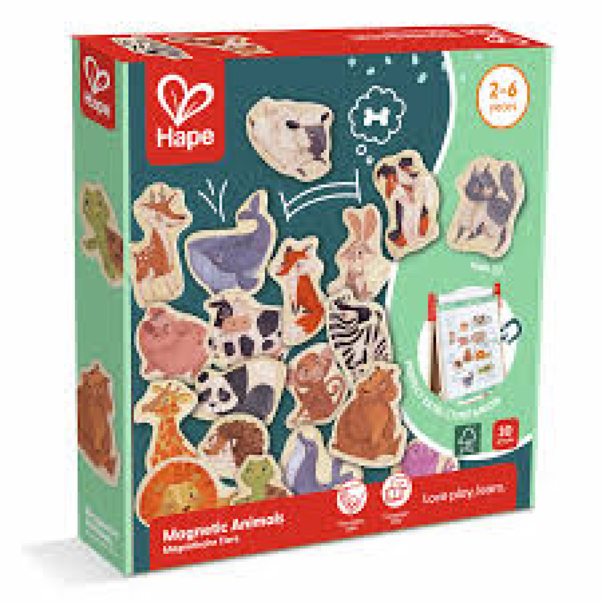 IMANES DE ANIMALES EN MADERA HAPE 