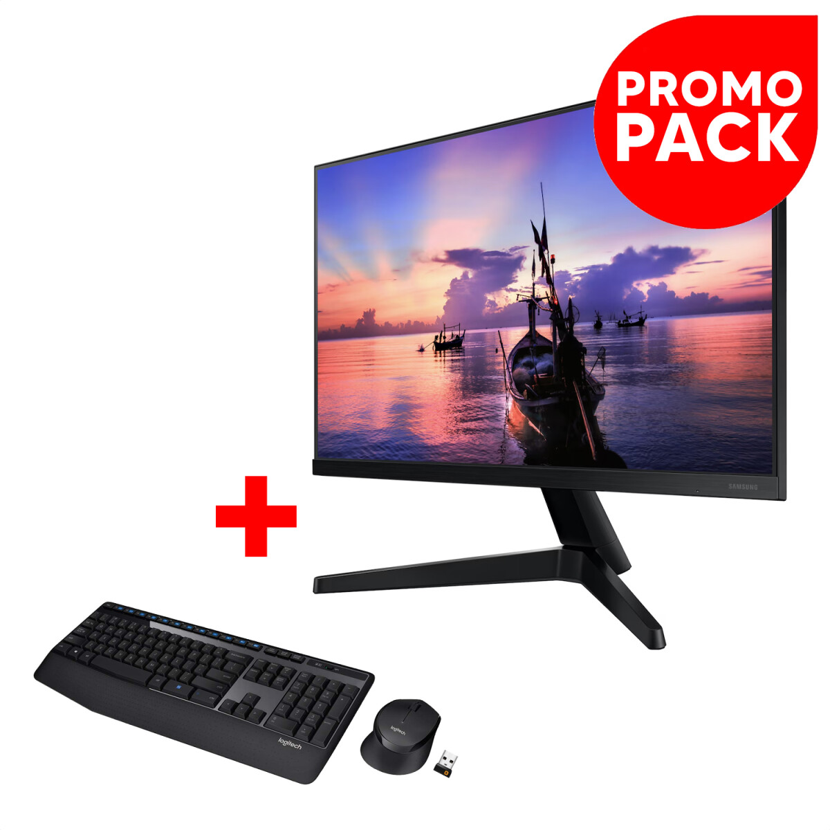 Monitor Samsung T35f 27" + Combo Logitech Mk345 - PK MONITOR SAMSUNG T35F 27 + COMBO MK345 