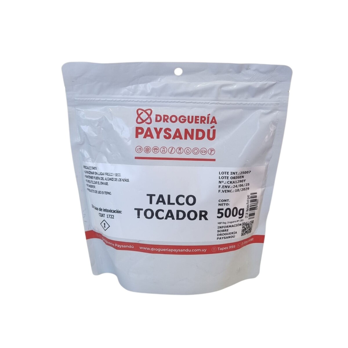 Talco de Tocador - 500 g 