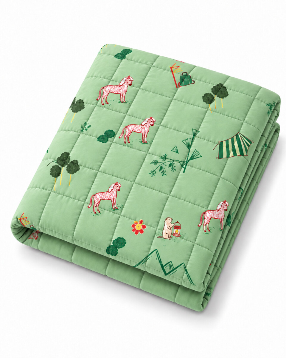 COLCHA ESTAMPADA 1 PLAZA - ESTAMPADO 1 