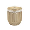 CESTA CUERDA BEIGE C/FORRO/TAPA T1 Unica