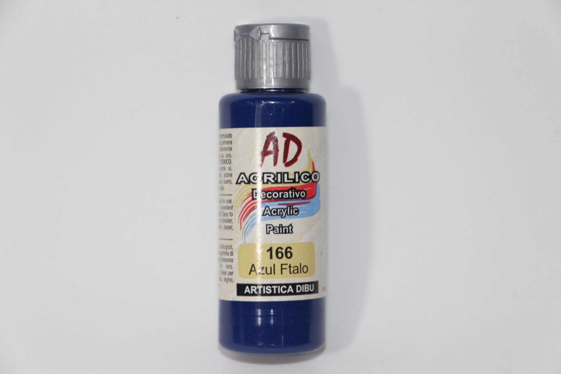 PINTURA ACRILICA ARTISTICA DIBU 60 ML. DIFERENTES COLORES - COLOR AZUL FTALO 166 