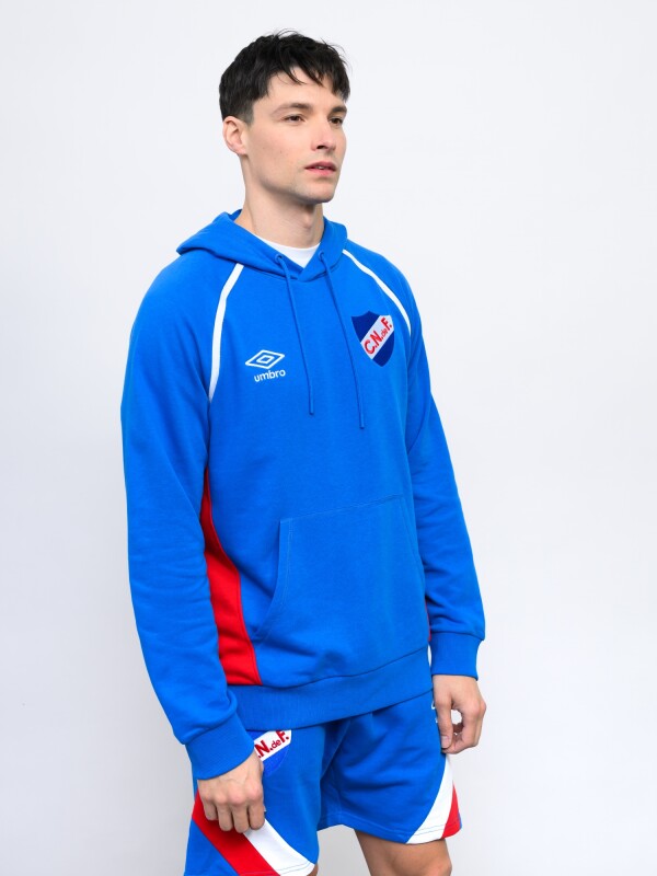 HOODIE DOLMAN Nacional Hombre Azul Royal, Rojo