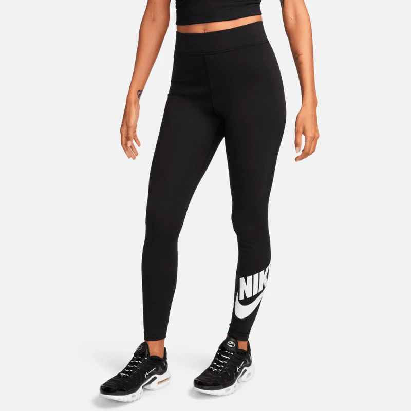 Pantalón Largo Nike Classic Gx Hr Tight Futura de Mujer Negro