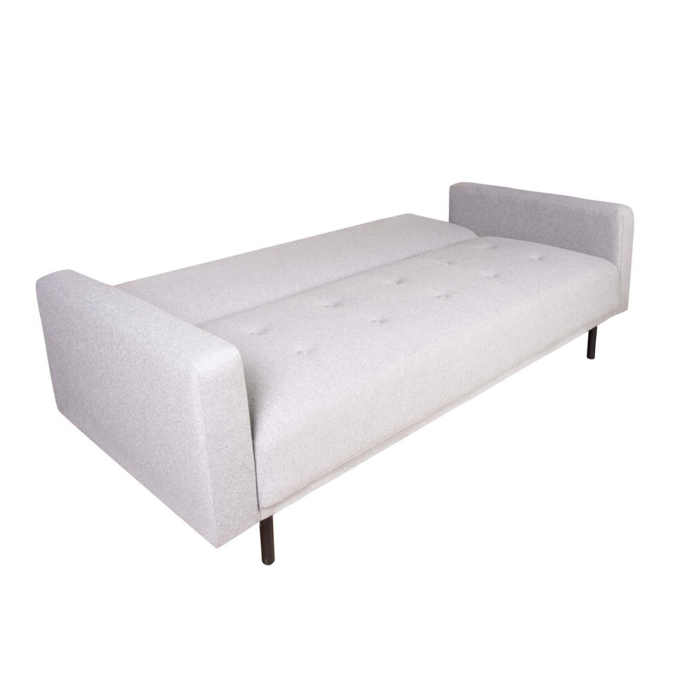 SOFÁ CAMA 2 CUERPOS TELA GRIS HUGO