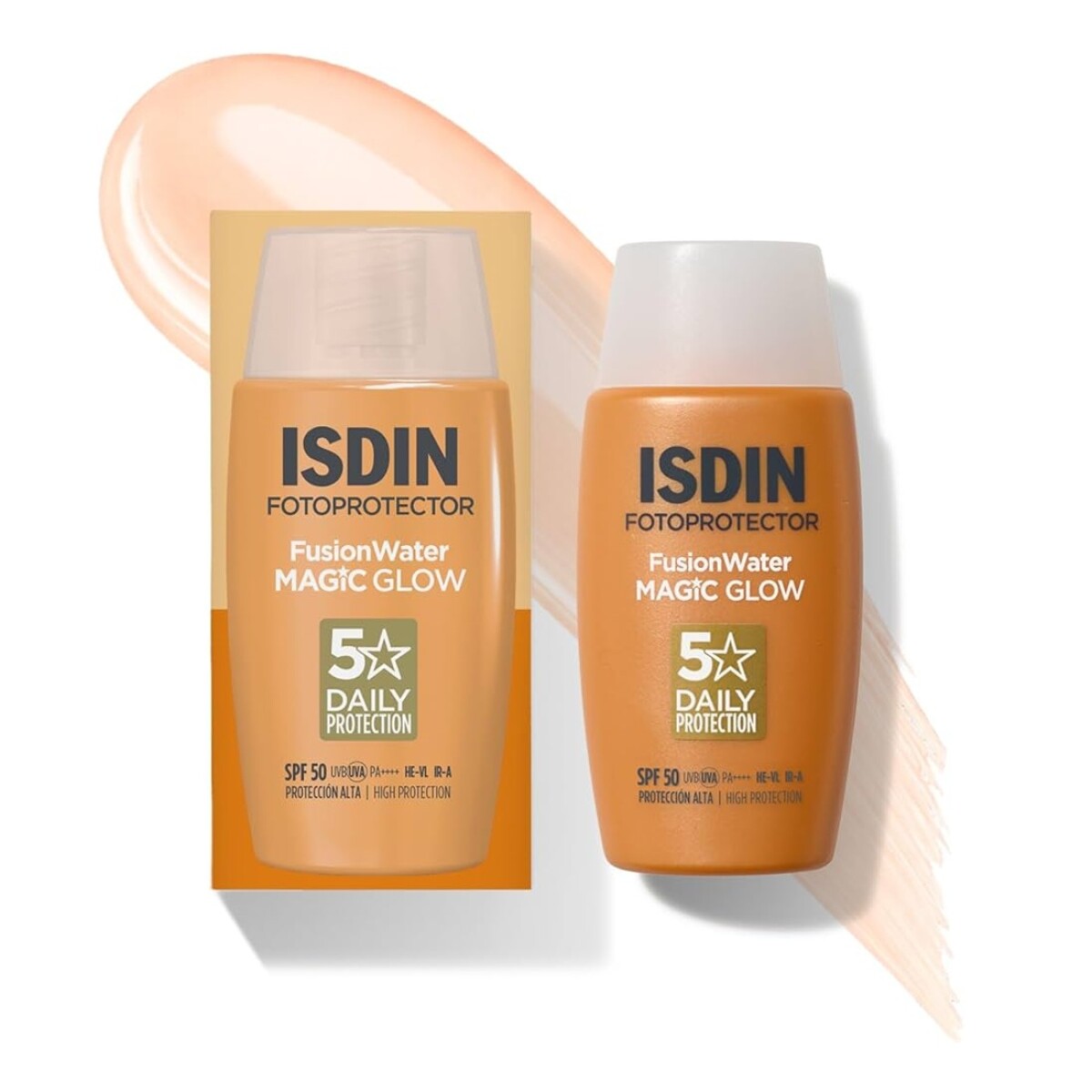 Protector Solar Isdin Fusion Water Magic Glow Spf 50+. 