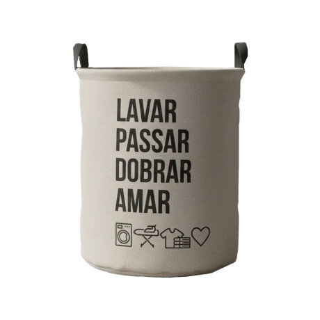 Bolsa Cesta Organizadora Plegable para Lavandería Hogar Beige