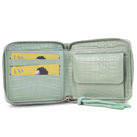 Billetera Candela Croco Cilantro