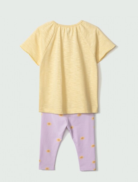 CONJUNTO INFANTIL ESTAMPADO AMARILLO