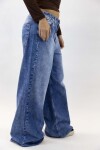 Jean wide rigido Azul