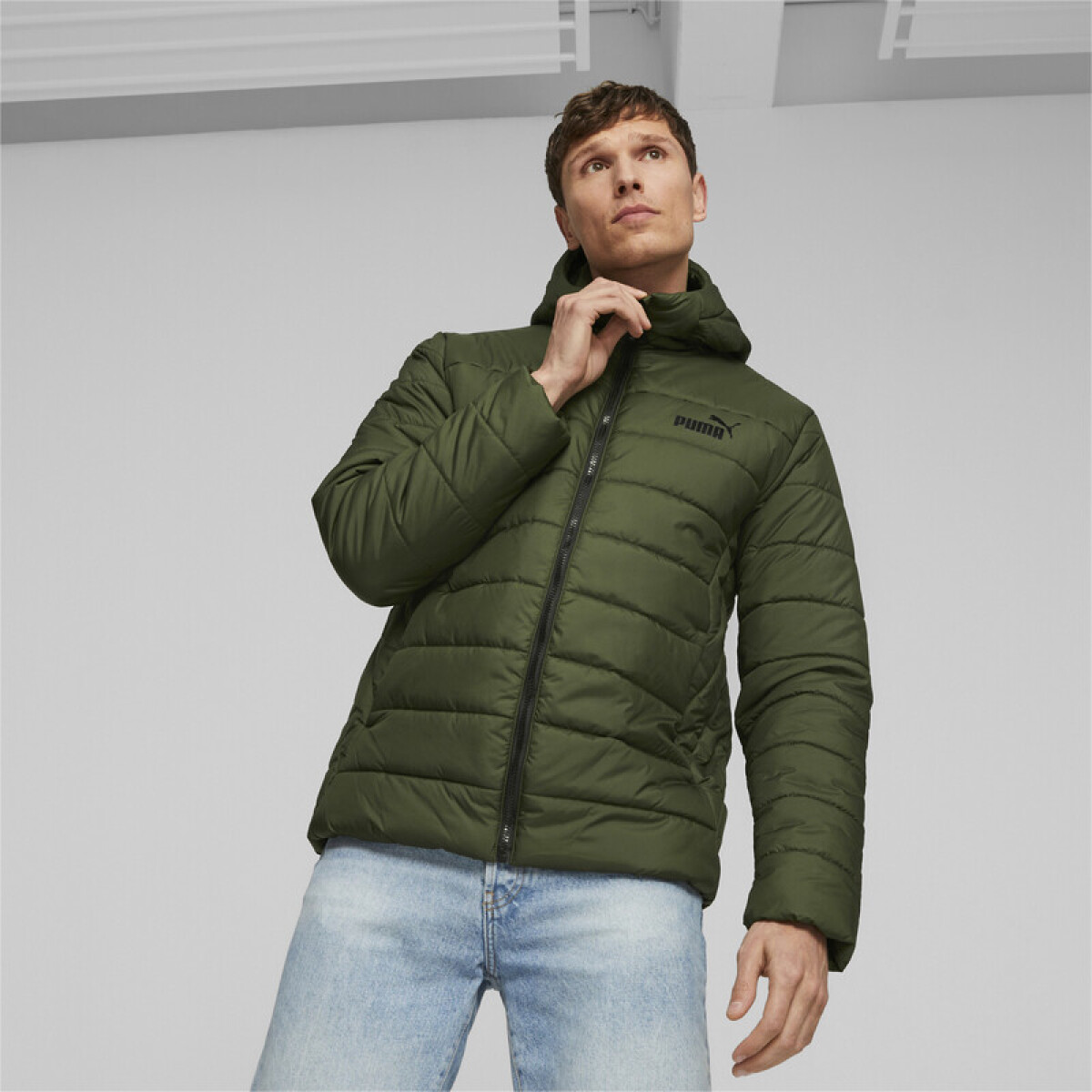 ESS Hooded Padded Jkt.84893831 - Verde 