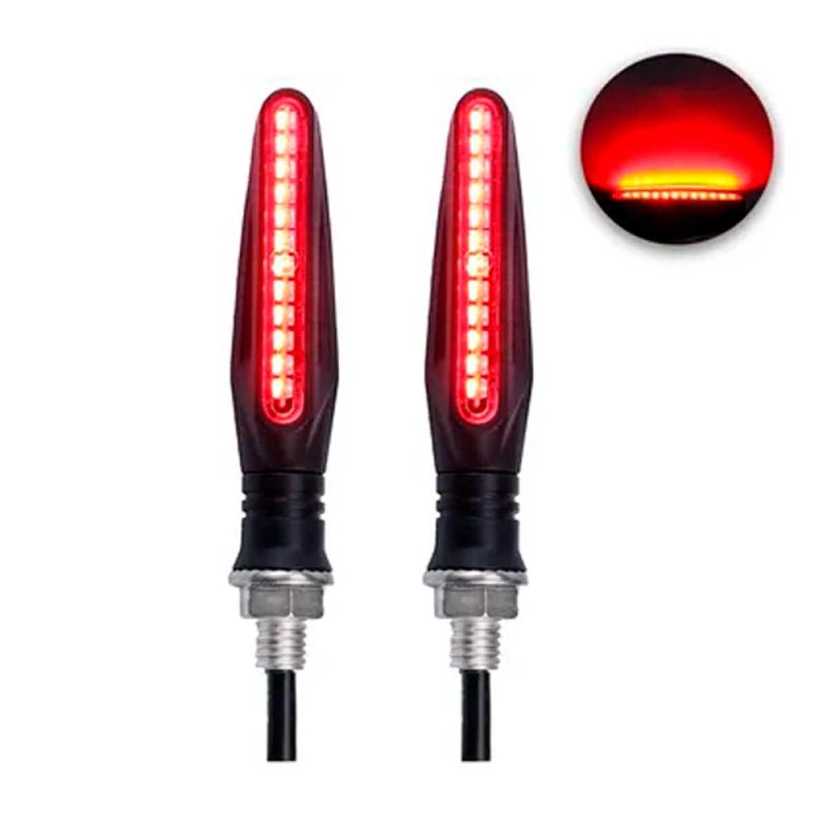 FARO LED - FARO LED GIRO SEÑALERO 12V ROJO JGO - 