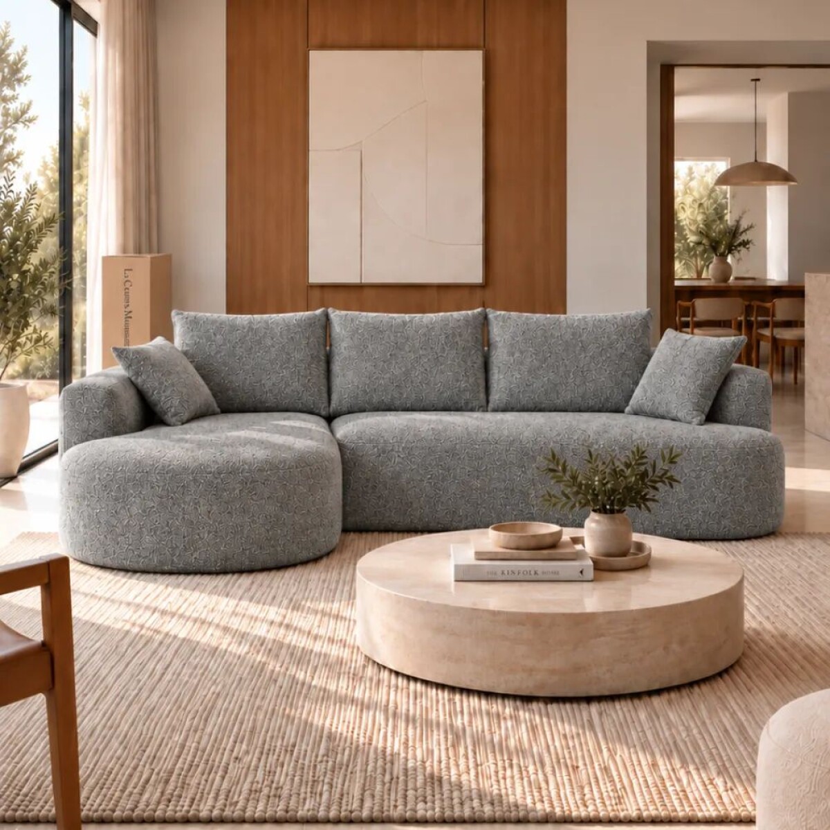 Sillón Con Chaise Dune Smartbox - GRIS 