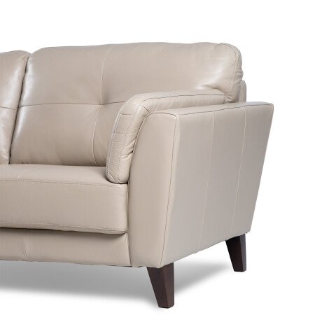 Sofá Boris - Cuero Básico - 3 cuerpos 519 (Beige)