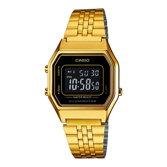 Reloj CASIO RETRO LA680WGA-1BF en Acero Dorado Esfera 30mm 0