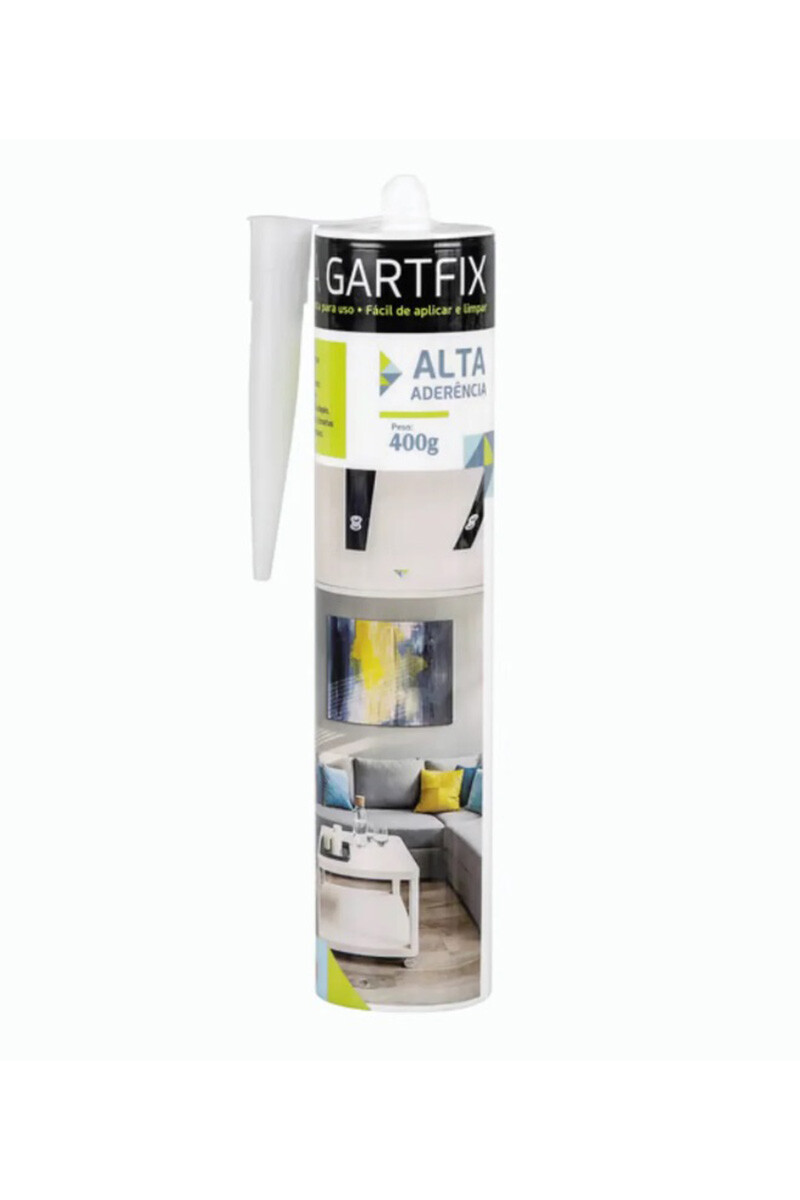 GARTFIX ADHESIVO GARTFIX PARA ZOCALOS O PANELES POLIESTIRENO CARTUCHO 400gr