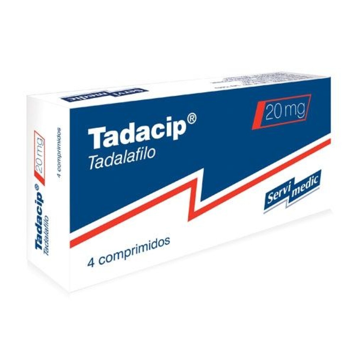 Tadacip 20 mg x 4 Comprimidos – Potencia y Rendimiento