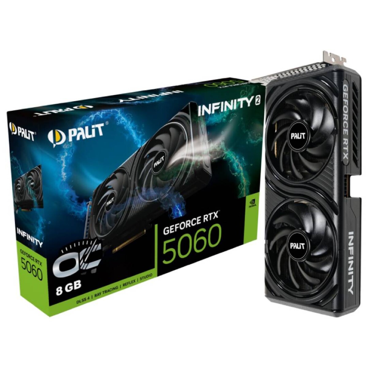 Tarjeta de Video Palit Geforce Rtx 5060 Infinity 2 Oc 8gb D - Black 