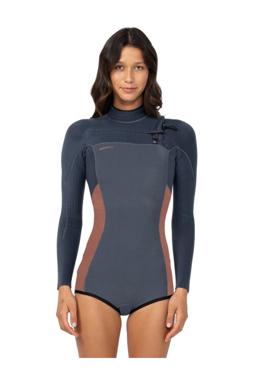 Hyperfreak Dama 2mm - Chest Zip - LS Springsuit - Gris Hyperfreak Dama 2mm - Chest Zip - LS Springsuit - Gris