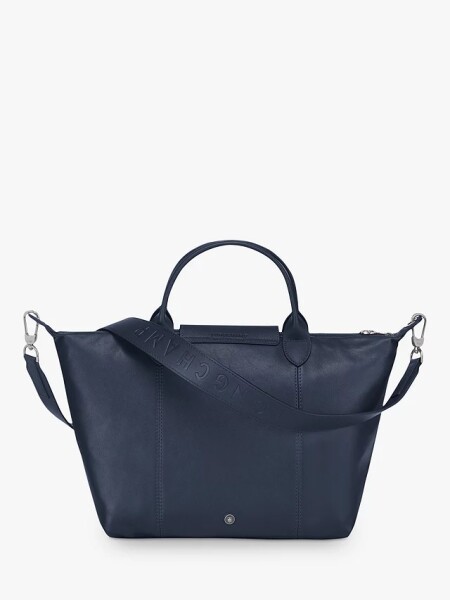 Longchamp -Cartera de cuero plegable, Le pliage cuir Azul