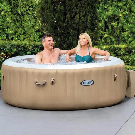 Spa Intex Bubble Massage 4 personas Marrón