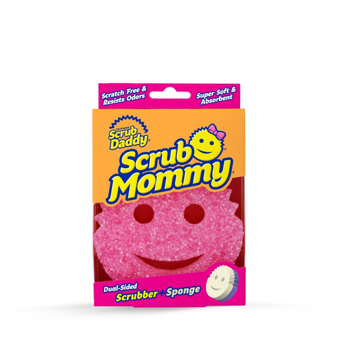 Esponja Scrub Mommy Combinada Rosada Y Blanca 