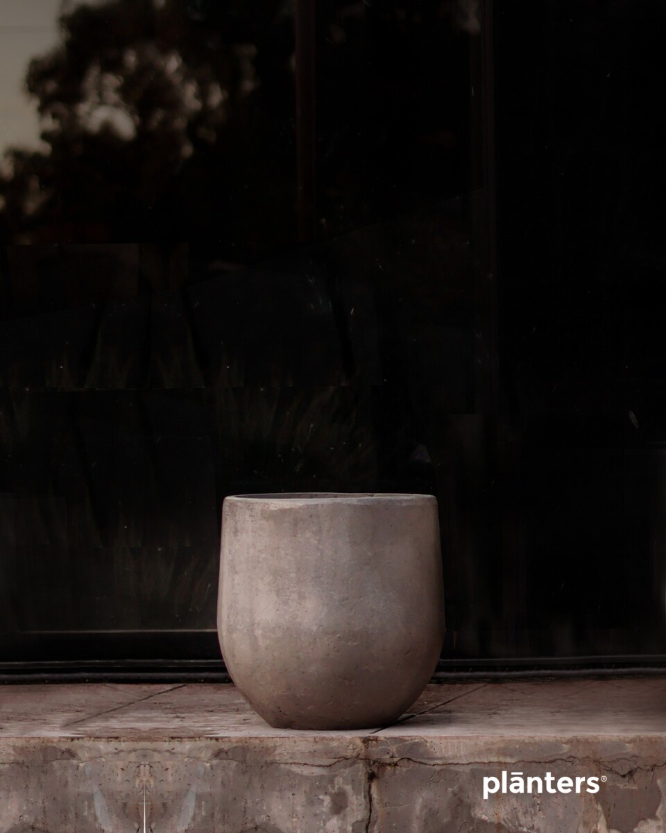 Maceta "Avalon40" - 40cm x 30cm - Fibrocemento Gris Laca 