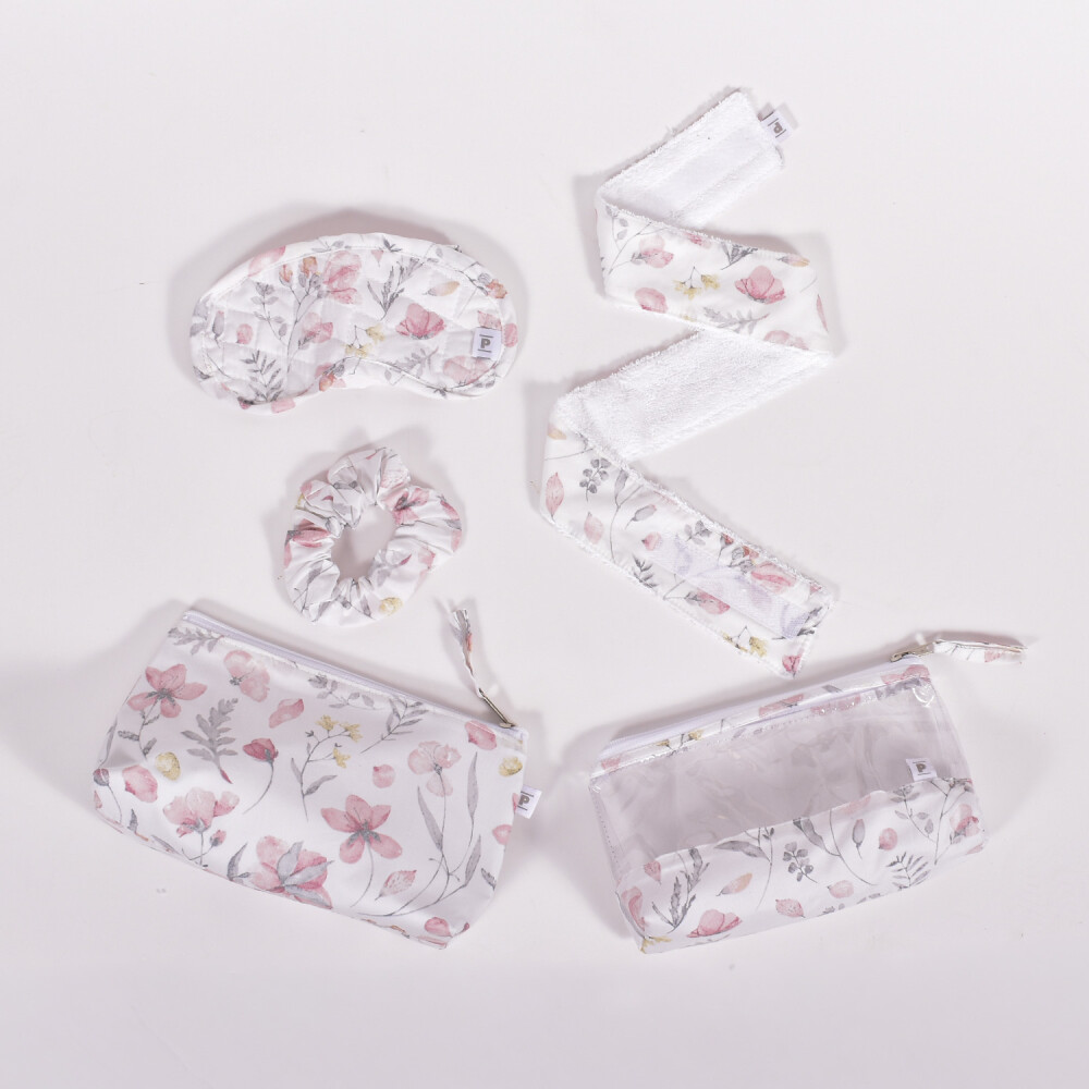 Set Accesorios Intimates Flores Rosa