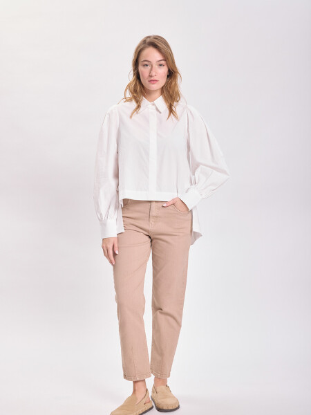 Camisa hombreras Blanco