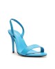 Sandalia Taco Alto Fino Con Talon Azul Dopamina U