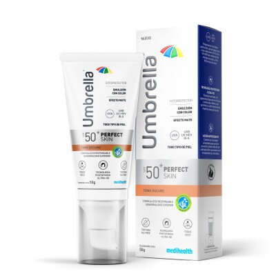 Protector Solar Umbrella Perfect Skin T Oscuro Spf 50+. 50ml Protector Solar Umbrella Perfect Skin T Oscuro Spf 50+. 50ml