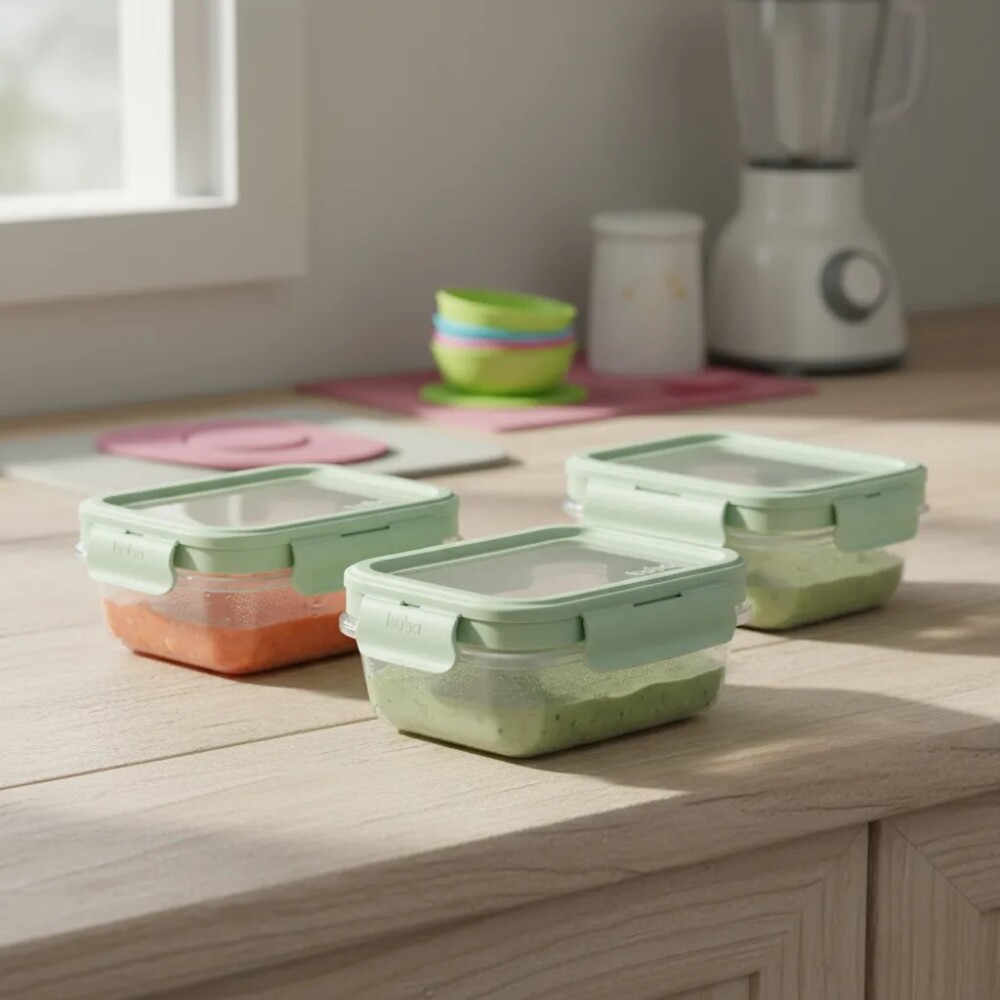 Set Tuppers X3 Herméticos BUBA verde