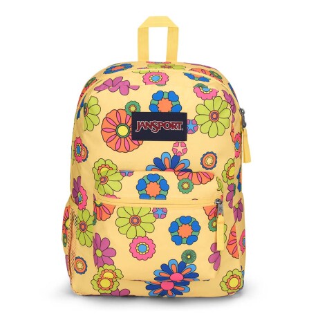 Mochila Escolar Jansport Cross Town Original Unisex Urbana Power To The Flowers