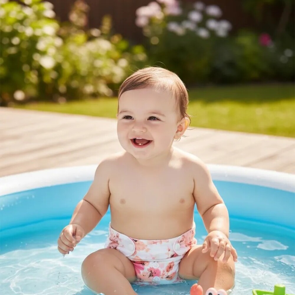 Set X4 Pañales Para Agua Absorbentes Reutilizables niña