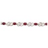 Pulsera Elegante-Plata 925-Piedra zirconia y rubí-PU3432 conpiedra