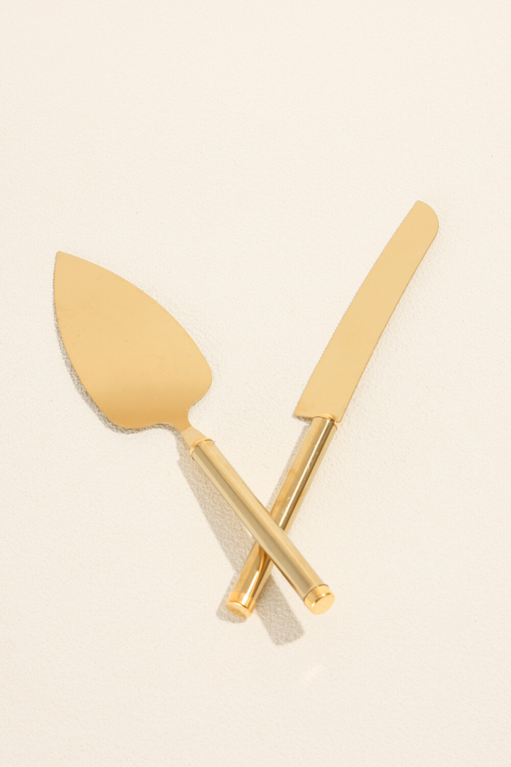 Accesorios Set Cuchillo Torta Dorado Color Unico