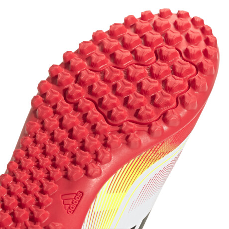 adidas F50 CLUB TURF BOOTS KIDS White/Yellow/Red