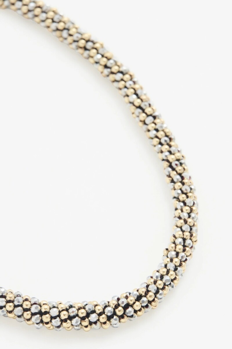 COL METAL BEADS Plata