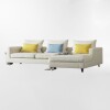 Sofá con chaise RIU Beige - DERECHO