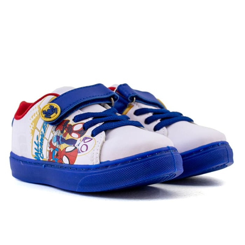 Championes Marvel Spiderman de Niños - SPTCFW23107 Blanco-azul
