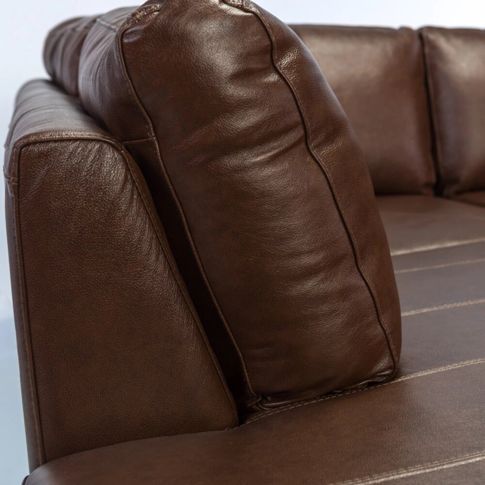 Sillón Lux - 3 Cuerpos Caramelo - Chaise izquierdo