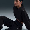 Pantalón Largo Nike Sportswear Phnx Fleece Hr Wide de Mujer Negro