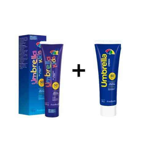 UMBRELLA KIDS FPS 50 120 ml + UMBRELLA CREMA SPF 50 60 GR GRATIS UMBRELLA KIDS FPS 50 120 ml + UMBRELLA CREMA SPF 50 60 GR GRATIS