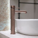 GRIFERIA LAVATORIO ALTO CUERPO BRONCE SATINADO SIGNATURE BRONCE-ROSE GOLD
