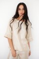 BLUSA LINO GLOW BEIGE