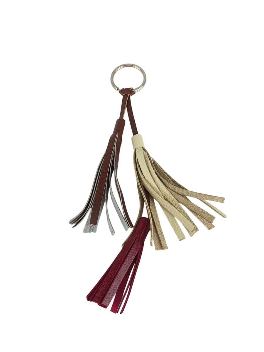 Llavero de Flecos (Borlas) de Cuero 