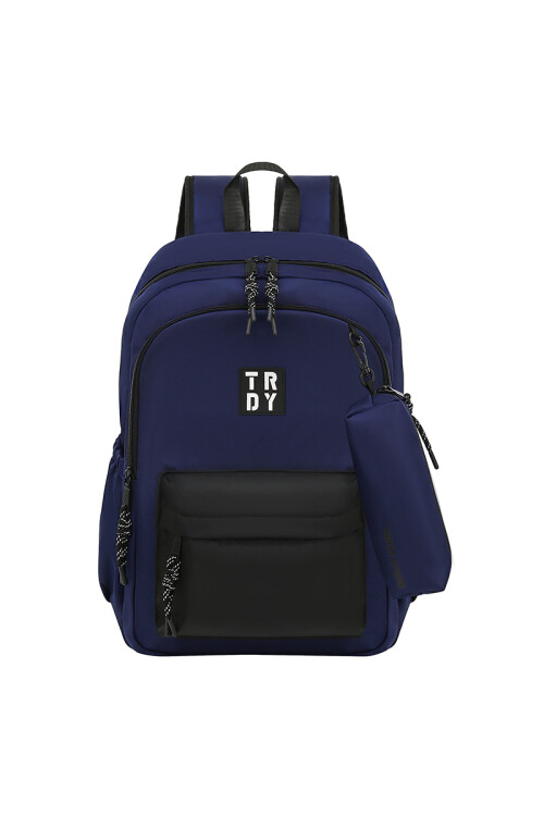 Mochila con cartuchera Trendy Azul