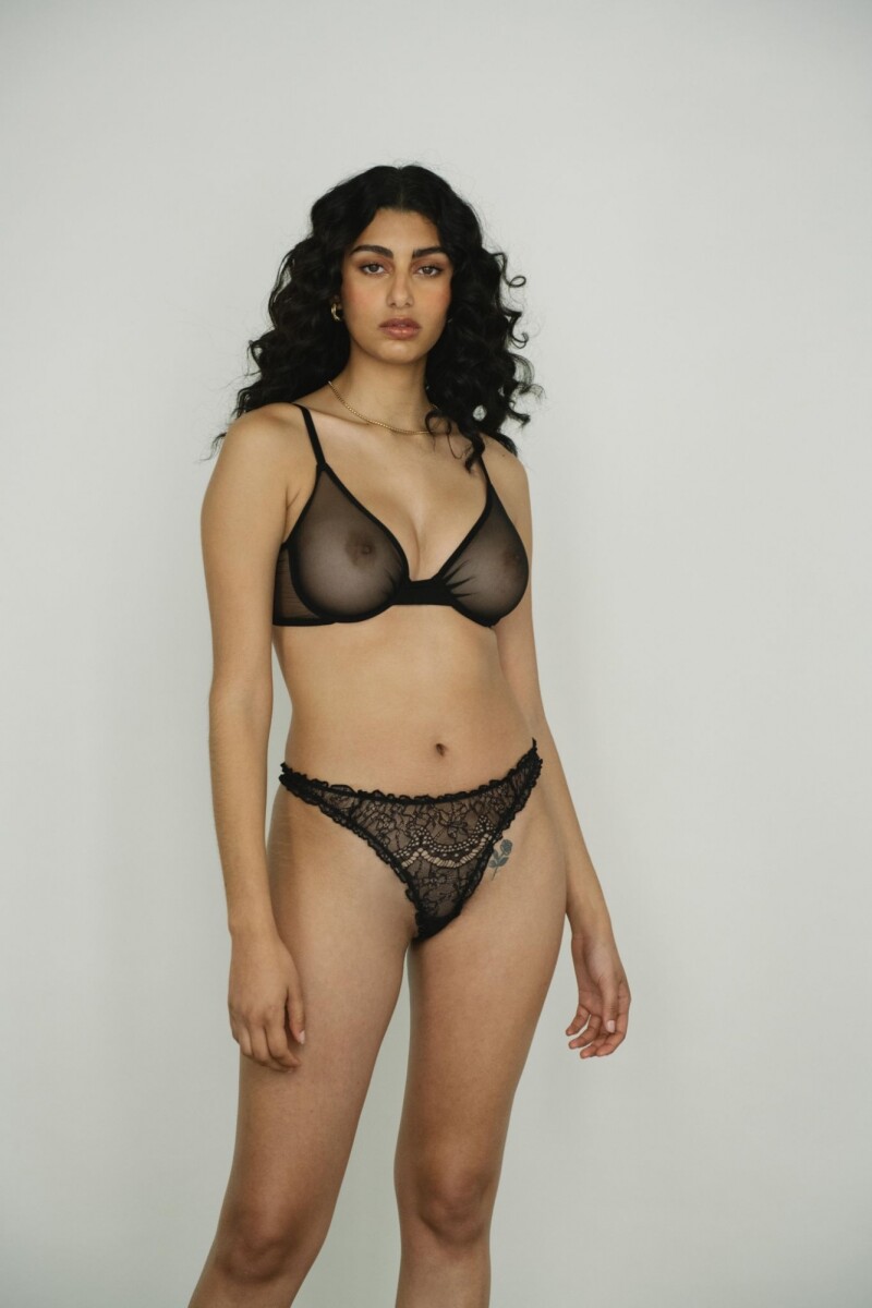 Pantie Cata Less Encaje [B39] Negro