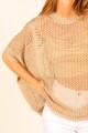 Blusa tejida Beige